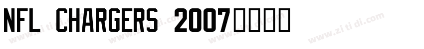 NFL Chargers 2007字体转换